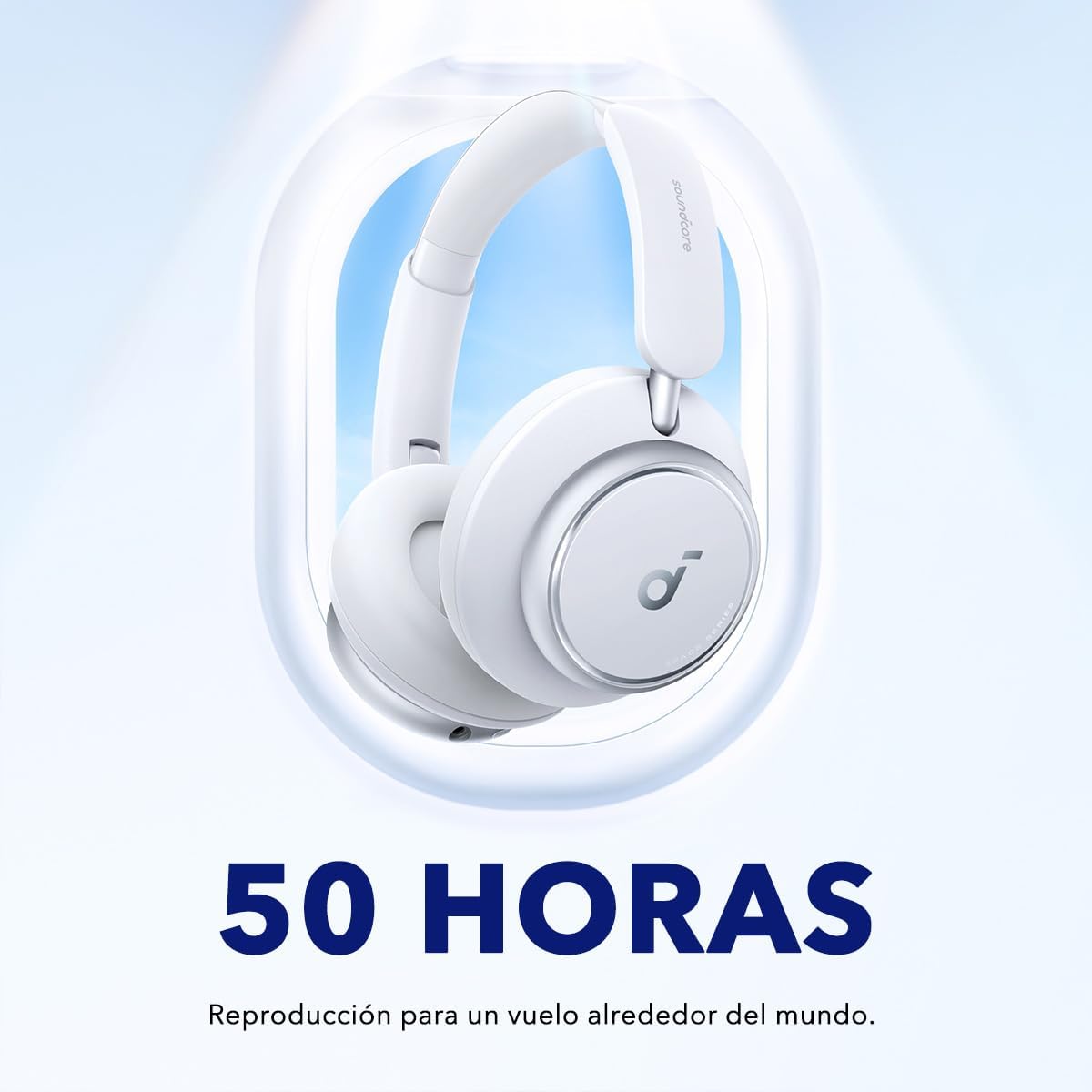 Soundcore by Anker Space Q45 Adaptive Active Noise Cancelling Headphones, Reduce Noise By Up to 98%, 50H Playtime, App Control, LDAC Hi-Res Wireless Audio, Comfortable Fit, Clear Calls, Bluetooth 5.3