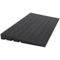 Rubber Threshold Ramp, 3' Ramp for Wheelchair, Scooter, 3 Channels Doorway Ramp, Wheelchair Ramp, Handicap Ramps for Home Entry, Driveway, Curbs, Steps with Slip-Resistant Surface, 2500 Lbs Capacity