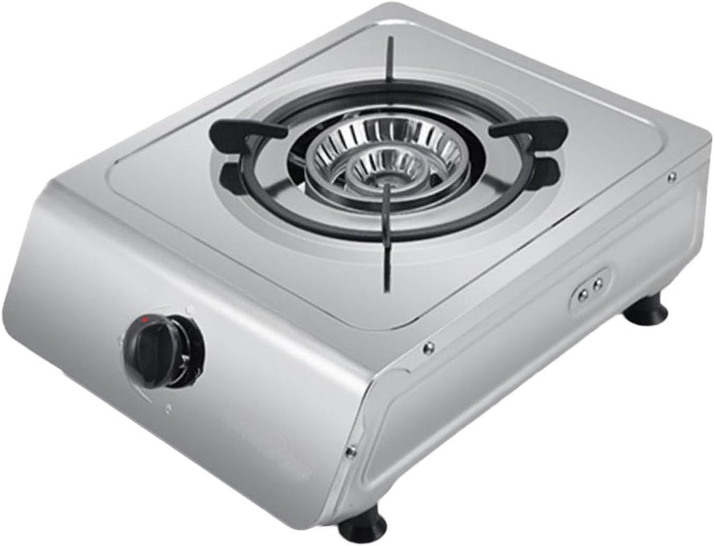 Gas Stove,NG/LPG Desktop Nine Chamber Stove Cooktop,1 Burners Gas Stoves Cooktop with Thermocouple Protection,Suitable for Home,Heat Load 4KW/13648BTU (Color : NG), 54768