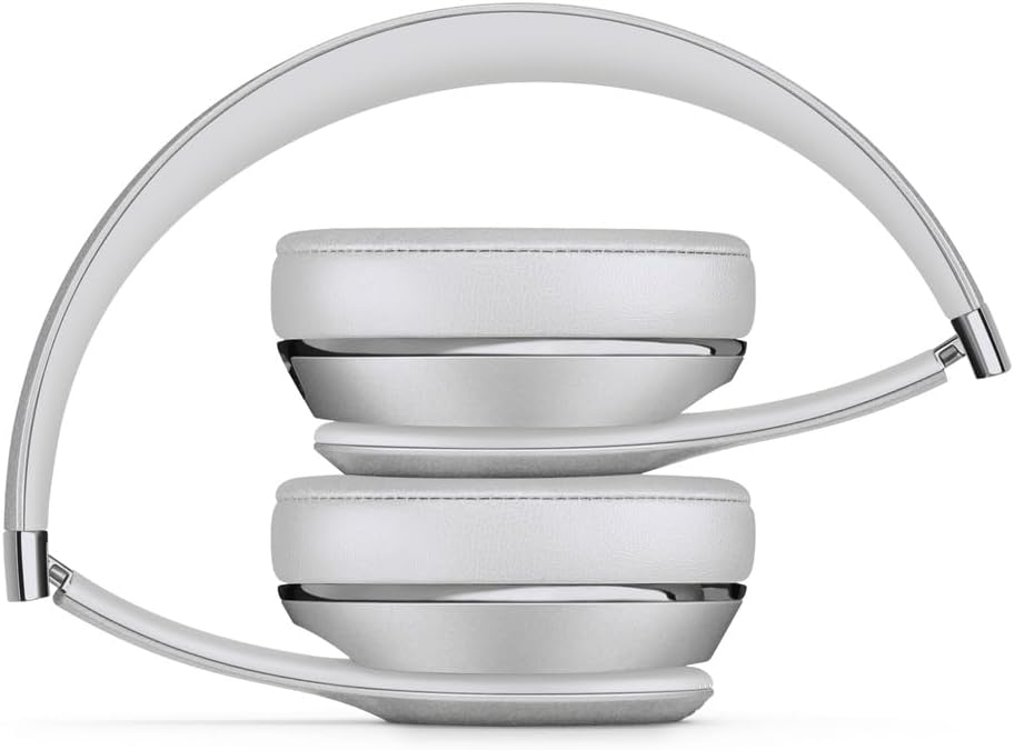 Beats Solo3 Wireless On-Ear Headphones - Silver (2024 Model) (Renewed)