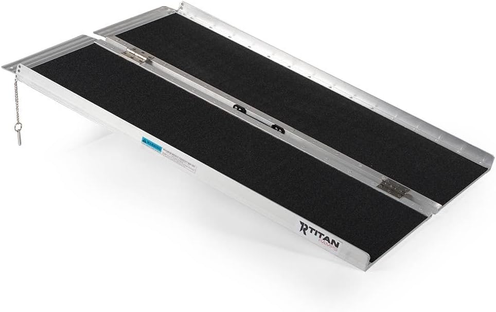 Titan Ramps 4' Single-Fold Wheelchair Ramp - 500 lb. Capacity