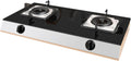 Propane Stove,2 Burners Portable Propane Stove,17060BTU High Power Tempered Glass Gas Cooktop for Kitchen Outdoor RV and Apartments(black) (Color : NG)