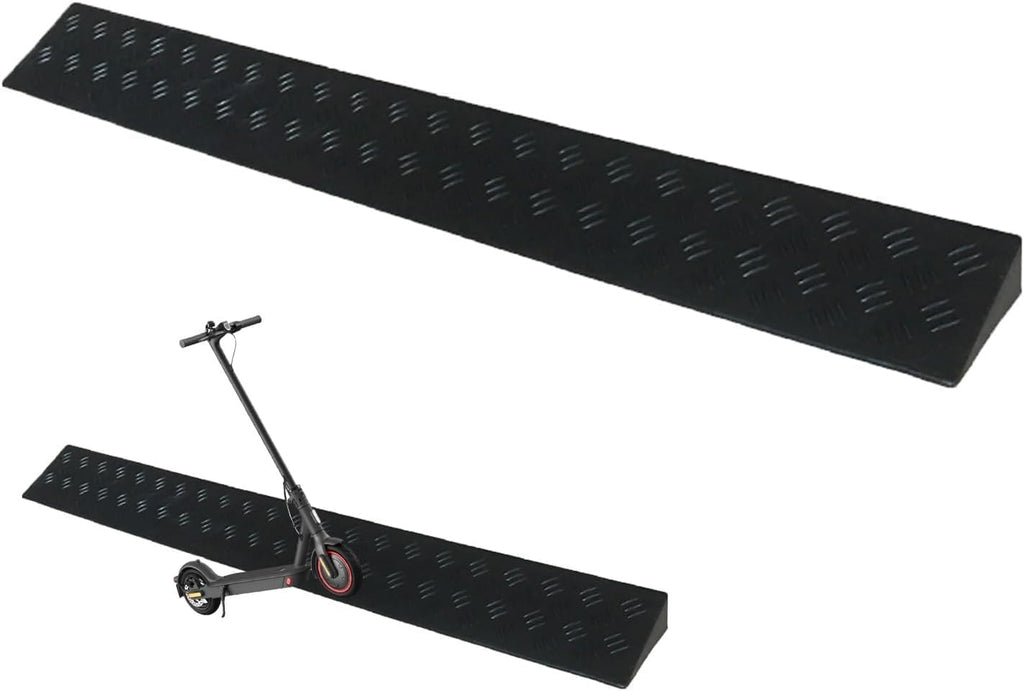 Rubber Ramps Threshold Ramp, Wheelchair, Plastic, Suitable for Doorways and Bathrooms, Can Be Cut to Size(Svart,6 * 2cm/2.3 * 0.8in)