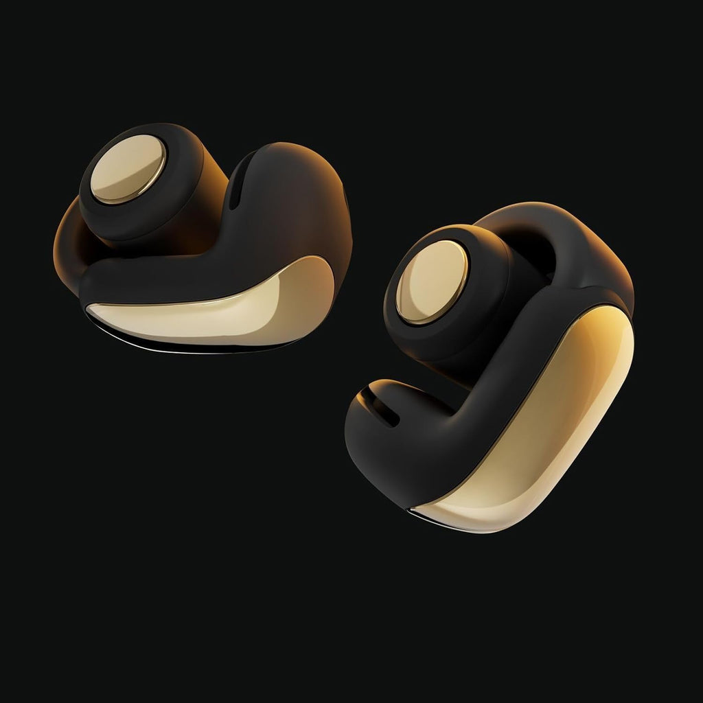 Bose Ultra Open Bluetooth Earbuds, True Wireless Earbuds with OpenAudio for Awareness, Clip On Design for Comfort, Immersive Audio, Up to 48 Hrs of Playtime + 20W Wall Charger (Desert Gold)