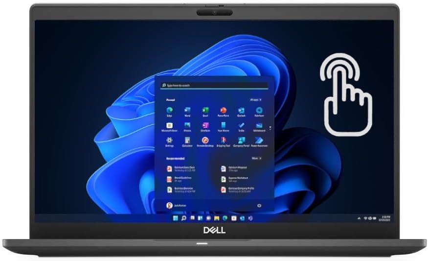 Dell Latitude 7310 Laptop | 13' 1920x1080 FHD Touchscreen | Core i7-10610U 4 cores 4.9GHz | 16GB DDR4 RAM, 1TB NVMe SSD | Win 11 Pro Black (Renewed)