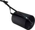 Brinly 270 lb. Combination Push/Tow Poly Lawn Roller with Easy-Turn Tethered Plug, 18 by 24' - Flat Black