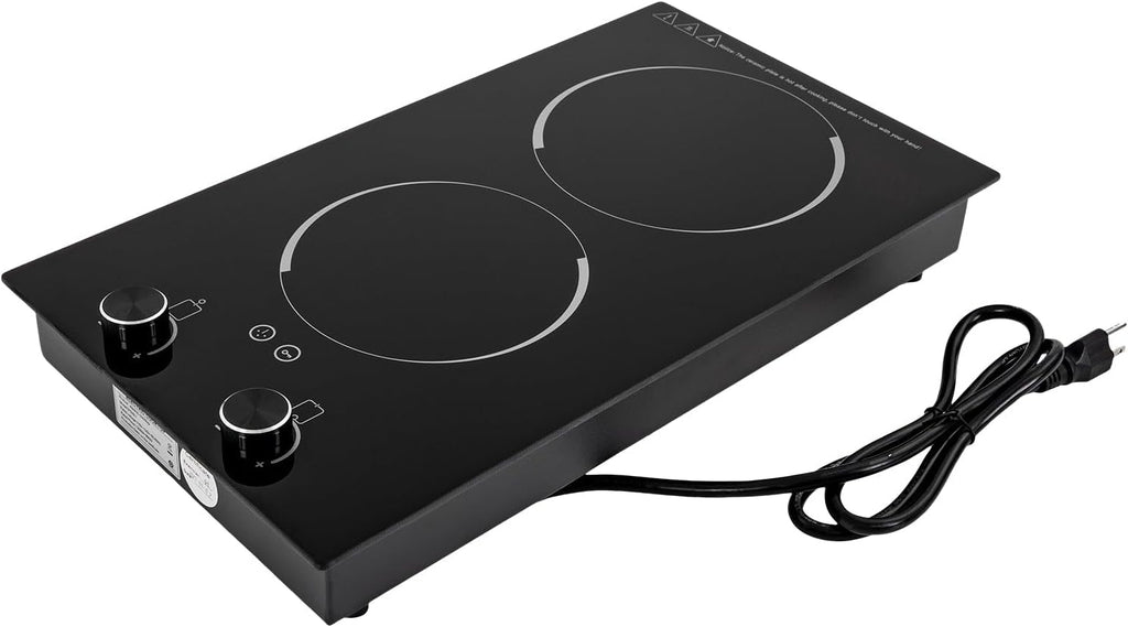 2-Burner Electric Induction Cooktop Stove Top Touch Control w/Child Lock 2100W