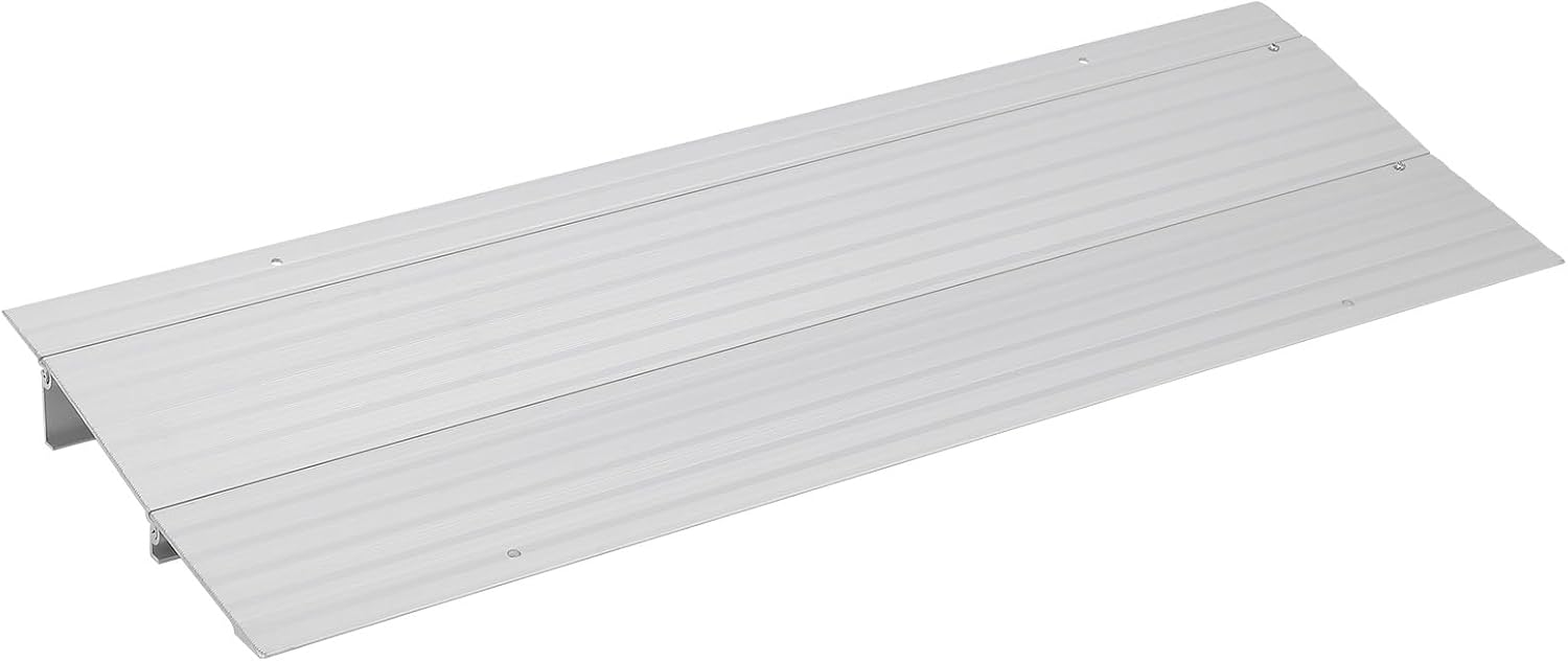 2' Rise Door Threshold Ramp,Aluminum Alloy Entry Ramp for Wheelchair Scooters Power Chairs Walkers