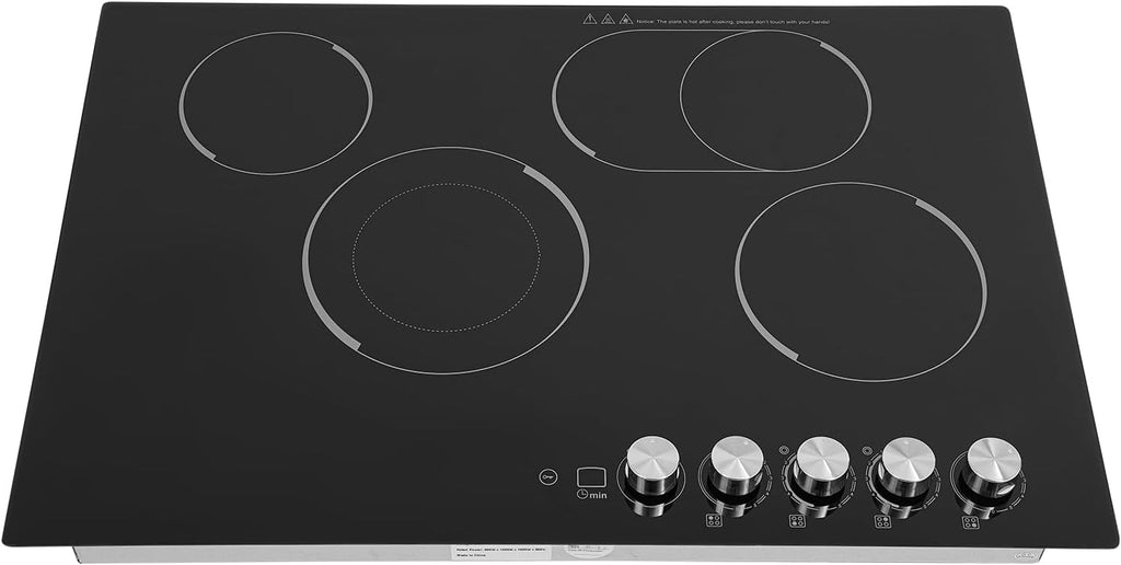 Electric Cooktop,Electric Stovetop,4 Burners Electric Cooktop,29.53 * 20.08in Electric Smoothtop Style Cooktop with 4 Elements,Induction Cooktop Stovetop with Booster and Timer (4 Burners)