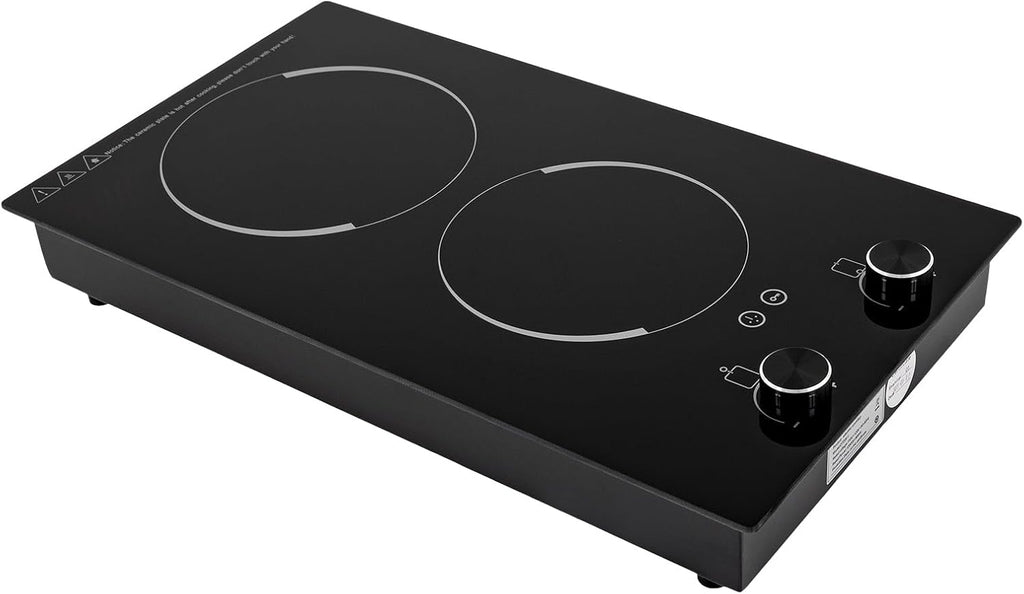2-Burner Electric Induction Cooktop Stove Top Touch Control w/Child Lock 2100W