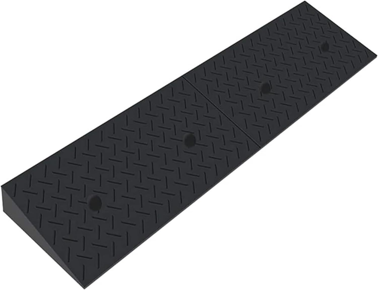 Threshold Ramp Wheelchair Solid Rubber Non-Slip for Room Door Handicap Ramps Wear-Resistant Kerb Anti-Slip 8cm/3in