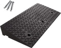 JIUYUEYA Rubber Curb Ramp 2 Pack,Heavy-Duty 6600 lbs Capacity Threshold Ramps, Driveway Ramps with Stable Grid Structure for Cars, Wheelchairs, Bikes (Size : 17cm/6.7in)