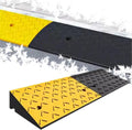 5' 6' Driveway Curb Ramps Heavy Duty Car Ramp 10 Ton Loading Threshold Ramp, Non-Slip Rubber Wheelchair Ramp for Trucks Motorhome Scooter(4.3' Rise/11cm)