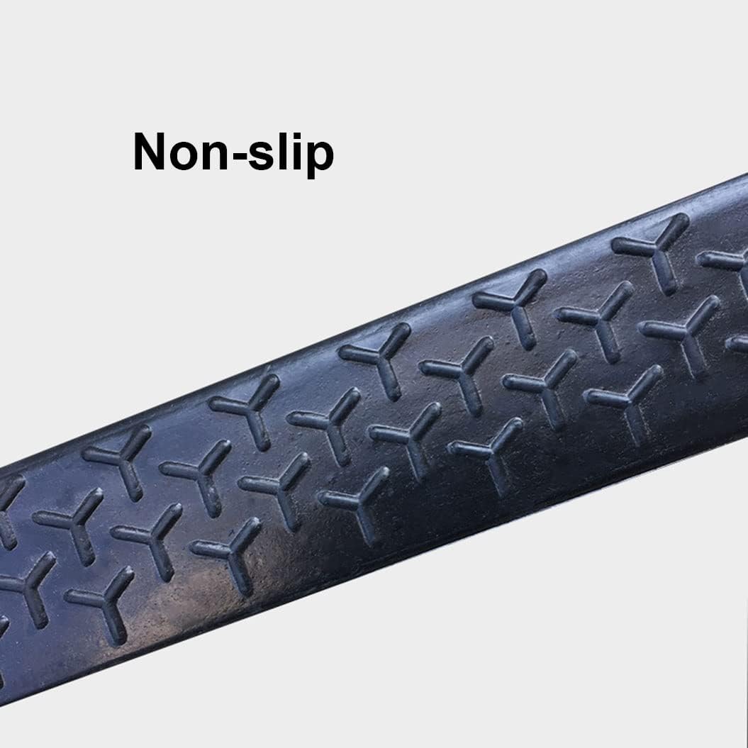 Nonslip Kerb Ramp Heavy Duty Curb Ramp Driveway, Portable Threshold Ramps, 110Cm Height, Threshold Ramps for Driveways for Cars, Bike Motorcycle Mobility(100 * 6 * 2Cm)