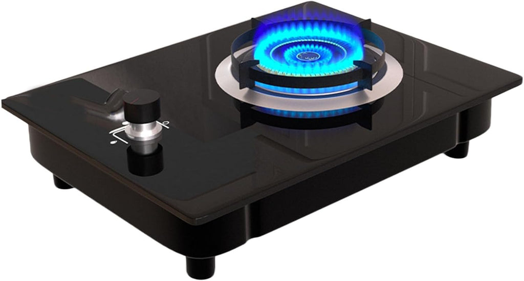 1 Burner Propane Stove,Portable Gas Stove,Max 14330.4BTU Tempered Glass with Pulse Electronic Ignition for Indoor Kitchen and Apartment (Color : NG)