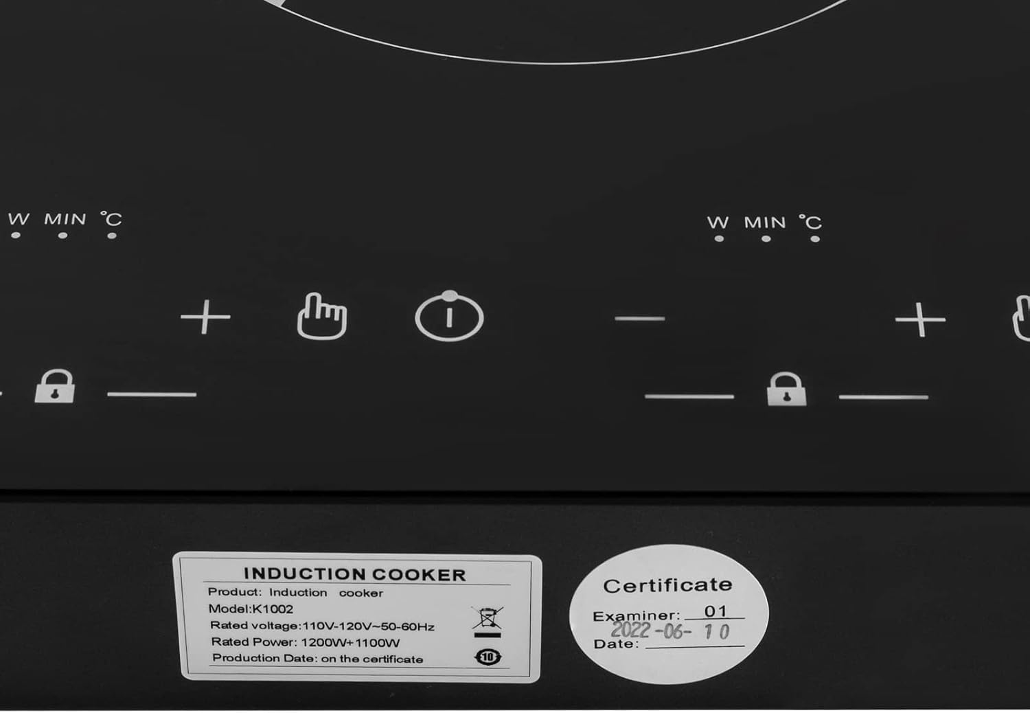 Double Induction Cooktop Induction Cooker 2 Burners, Electric Cooktops with 1800W Sensor Touch, 9 Temperature & Power Levels,Independent Control, 110~120 Volt Plug in Electric Stove