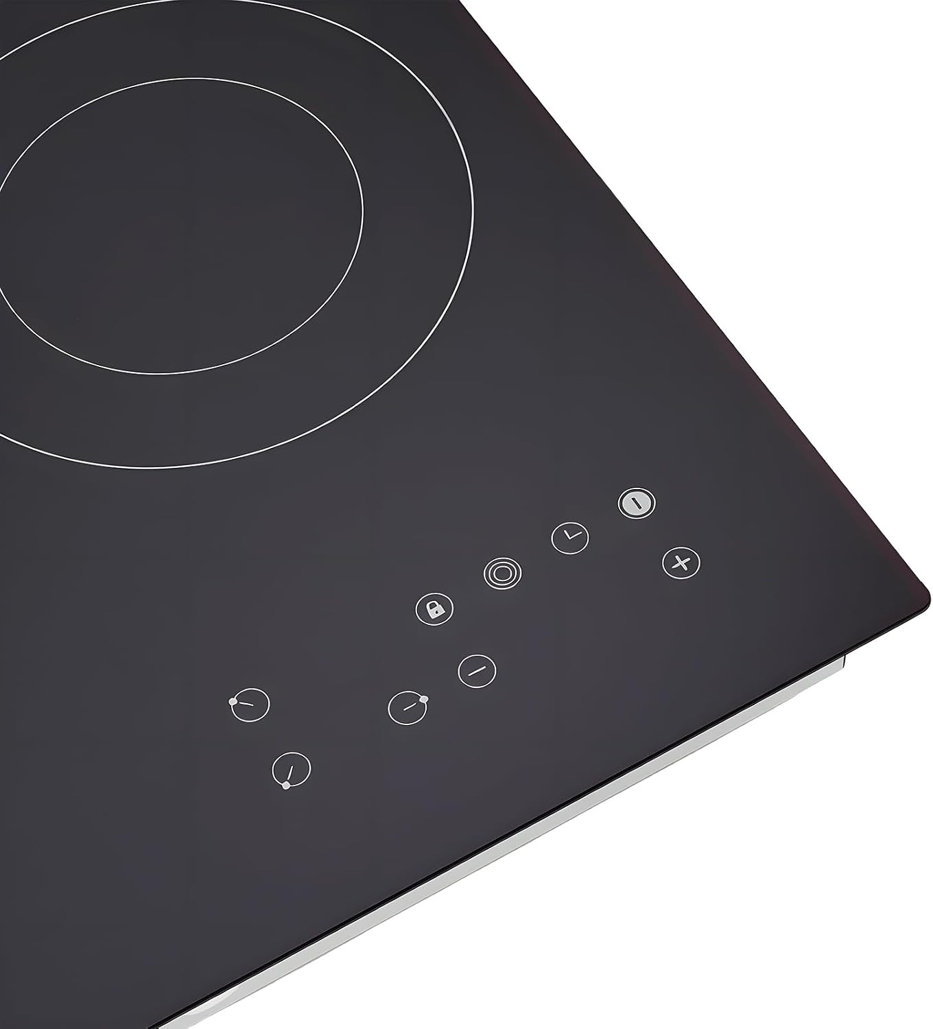 Electric Ceramic Cooktop with 3 Burners, 23.23Inch Built-in Electric Stove Top, 110V 2600W Cooktop with Timer, Senor Touch Control, 9 Heating Level & Child Safety Lock