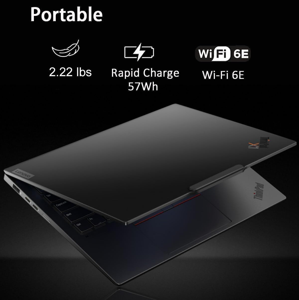 Lenovo ThinkPad X1 Carbon Gen 12 Laptop (14' FHD+ Touchscreen, Intel Core Ultra 7 165U vPro, 32GB DDR5, 1TB SSD), Backlit, Fingerprint Reader, IR Webcam, 2X Thunderbolt 4, IST HUB, Win 11 Pro, AI PC
