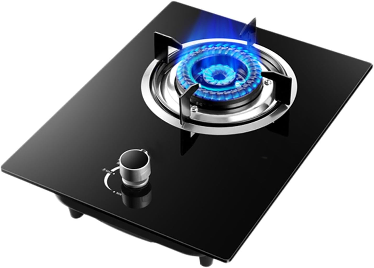 Portable Gas Stove,Single Burner Propane Stove,Max 17742.4BTU with Pulse Electronic Ignition Tempered Glass Suitable for Apartments Kitchens (Color : NG, Size : 15354BTU)