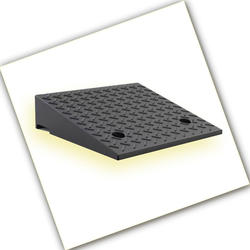 Curb ramp,Driveway ramp, 2' 8' Rise Non-Slip Wheelchair Threshold Ramp Heavy Duty Driveway Ramps for Doorway Sidewalk Garage(H 14 CM/5.5')