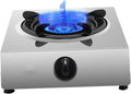 Gas Stove,17742.4 BTU Stainless Steel Tabletop Single Burner,Flameout Protection,Suitable for Home,Apartment,Indoor (Size : NG)