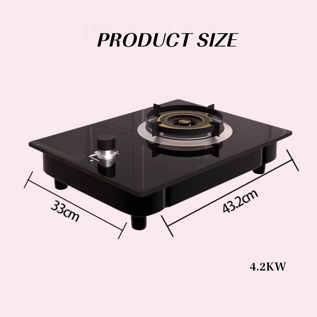 Single Burner Gas Stove,Commercial Gas Stock Pot Range,High Pressure Single Propane Burner,Stainless Steel,Ideal for Kitchens,Apartments
