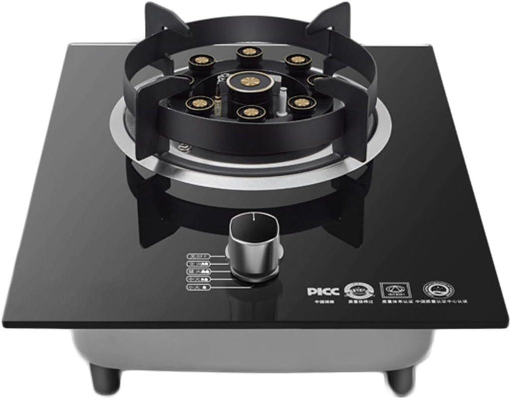 Propane Gas Stove,Single Burner Propane Stove,Max 17742.4BTU with Pulse Electronic Ignition Tempered Glass Suitable for Apartments Kitchens and More (Color : Style 2, Size : LPG)