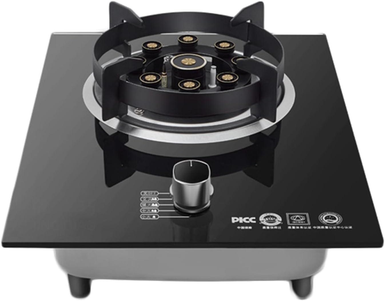 Propane Gas Stove,Single Burner Propane Stove,Max 17742.4BTU with Pulse Electronic Ignition Tempered Glass Suitable for Apartments Kitchens and More (Color : Style 2, Size : LPG)