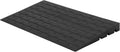 4 Inch Raised Rubber Threshold Ramp Cuttable Door Ramp, Portable Non-Slip Wheelchair Ramp, Heavy Duty Curb Ramp, 2500 Lb Load Capacity for Wheelchairs, Warehouses, Residential, Docks