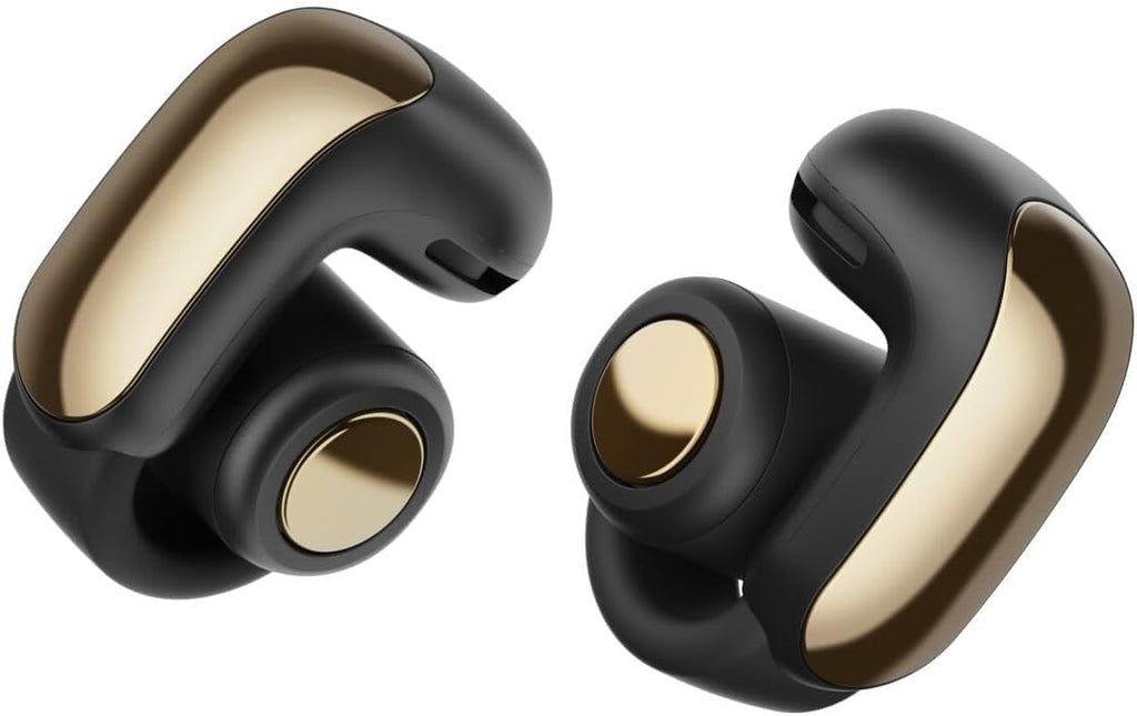 Bose Ultra Open Bluetooth Earbuds, True Wireless Earbuds with OpenAudio for Awareness, Clip On Design for Comfort, Immersive Audio, Up to 48 Hrs of Playtime + 20W Wall Charger (Desert Gold)