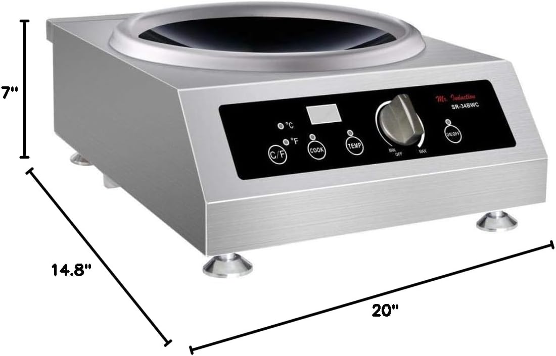 SPT SR-34BWC 3400W Commercial Counter-top Induction range
