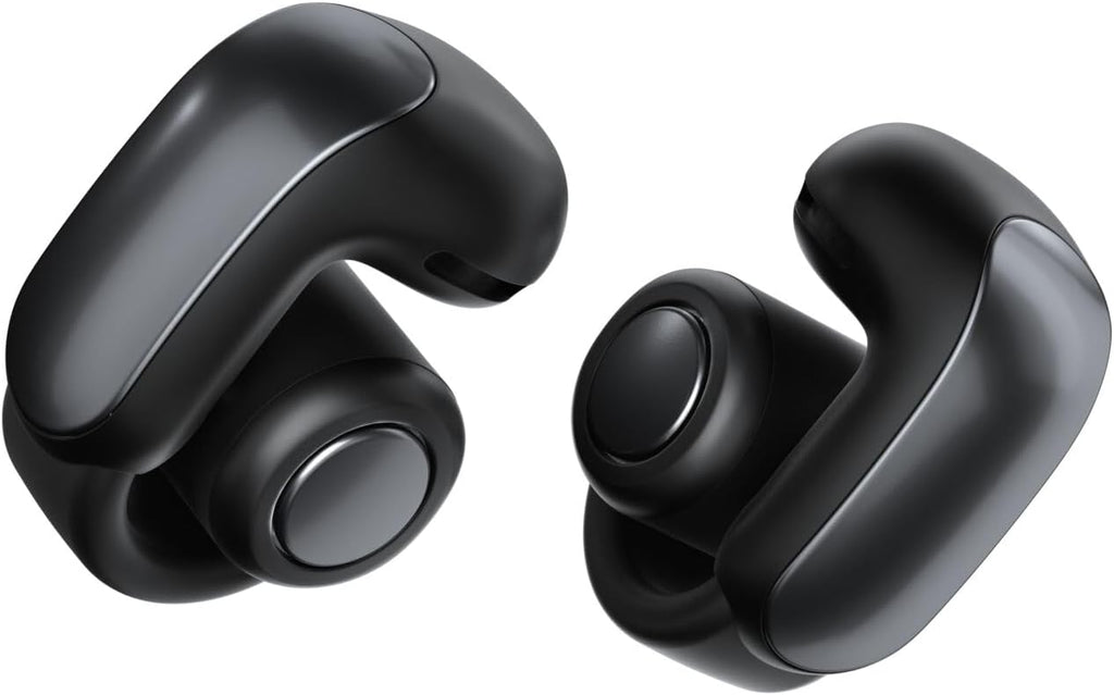 Bose Ultra Open Earbuds with Immersive Audio, Open Ear Wireless Clip on Earbuds for Comfort, OpenAudio for Awareness, Up to 48 Hours of Battery Life, Black (Renewed)