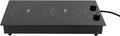 Electric Cooktop, 110V Electric Ceramic Cooktop, Double-burner Ceramic Electric Hob, Portable Countertop Burner, Touch Control, 1800W Countertop Burner, Electric Hob Top with Knob Control