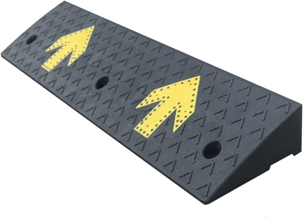 Portable Driveway Ramp Curb Ramp for Home/Garden Sheds/Garage/Front Door, Heavy Duty Rubber Threshold Ramps for Wheelchairs/Car/Scooters/Motorcycle(12cm/4.7in)