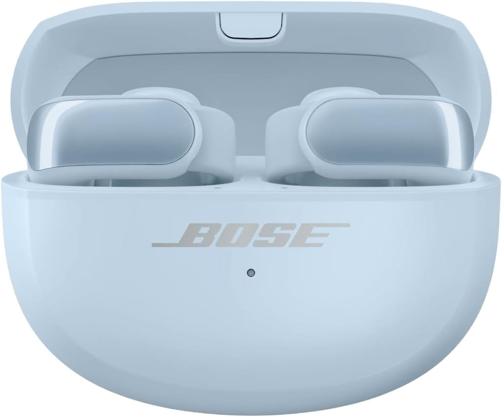 Bose Ultra Open Earbuds, Immersive Audio Open Ear, Clip-On for Running With OpenAudio Awareness, Up to 48 Hours Battery Life, Moonstone Blue (Renewed)