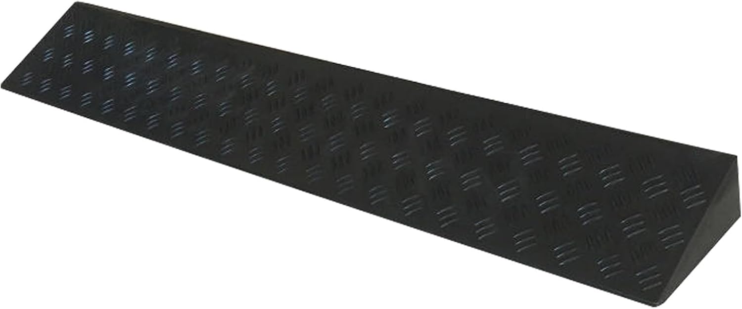 Ramps Portable Threshold Ramps, 3-9cm High, Indoor Curb Ramps, Non-Slip Kerb Ramp for Threshold Wheelchair Scooter Sweeping Robot, Door Step Accessible Rise Channel Mat (Color : Yellow, Size : 100x1