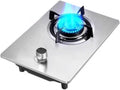 43cm Gas Stove 1 Burner,Kitchen Counter Top Stove 3.8KW Gas,Stainless Steel Catering Indoor Regulators,with Flameout Protection,for Home Kitchen(LPG)