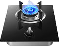 Gas Stove, Single Burner Desktop and Embedded Dual-use Burner Stove,Portable Tempered Glass Gas Cooker 5KW NG/LPG, for Home Outdoor Camping(NG)
