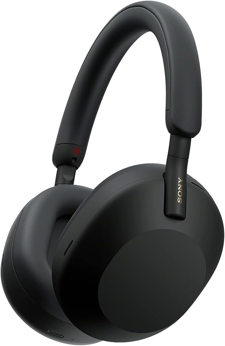 Sony WH-1000XM5-BLACK Wireless Over-Ear Noise Canceling Headphones - Black with 2 Year Amber Protection Plan (2022)