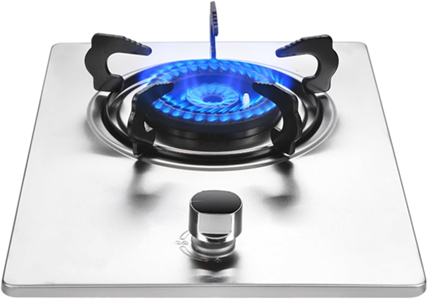 Portable Gas Stove,1 Burner Propane Stove,Tempered Glass Max 14330.4BTU with Pulse Electronic Ignition Suitable for Apartments or Kitchens (Color : Silver, Size : NG)
