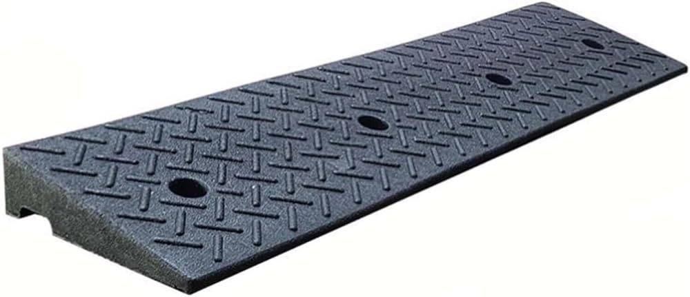 JIUYUEYA Kerb Ramps, Mobility Scooter Ramps, Portable Lightweight Ramps Threshold Ramps for Driveway, Sidewalk, Wheelchairs and Scooters,with Fixing Screws (Size : 39x10x3.5 inches)