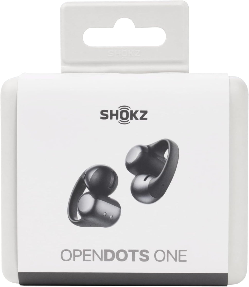 SHOKZ OpenDots ONE-Open-Ear Headphones, Clip-On Earbuds-Wireless Bluetooth Earbuds with Microphone-Secure, Lightweight, Comfort-Premium Dolby Audio-Water Resistant-Fast Charging-Up to 40 hrs Playtime