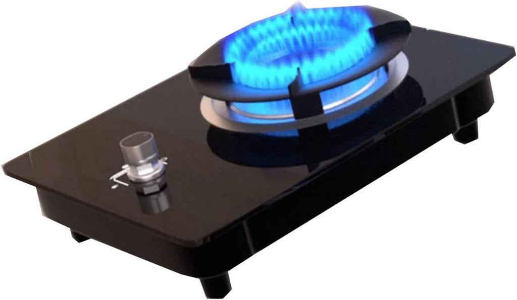 Gas Stove 1 Burner,Automatic Ignition Single Burner Garden Yard Camping Camp Hiking Propane Cooker Stove(NG)