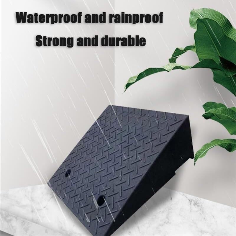 Rubber Ramps Rubber Threshold ramp, Portable Kerb, Non-Slip Transition(100 * 30 * 15cm/39 * 12 * 6in)