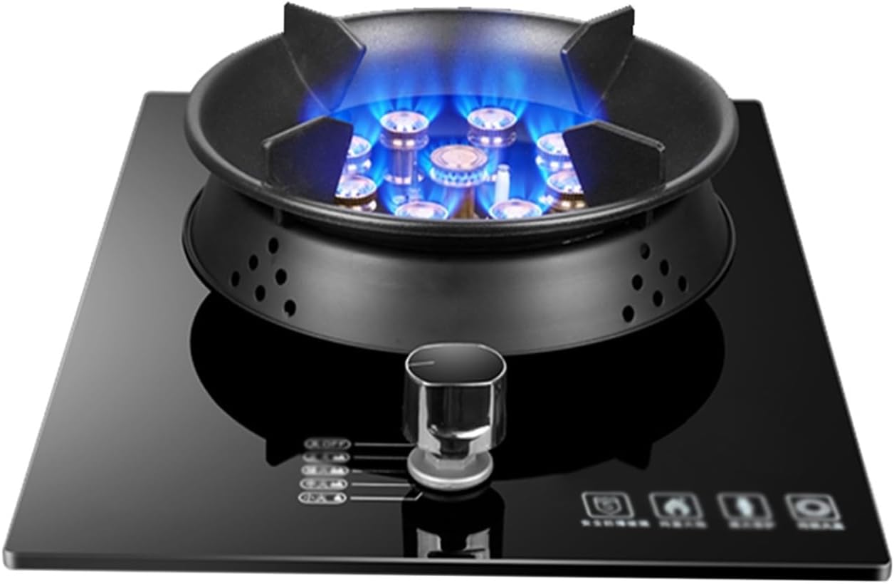 Gas Stove,Single Burner,Kitchen Counter Top Stove 5.2KW Gas,Gas/LP Gas Conversion Stove,with Flameout Protection,for Home Kitchen Motor Home Camp(LPG)