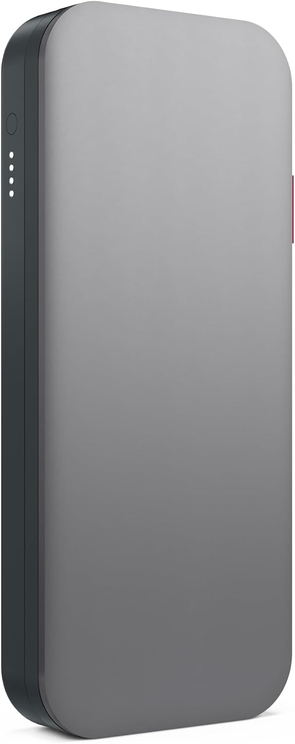 Lenovo Go USB-C Laptop Power Bank 20,000 mAh, 2xUSB-C, 1xUSB-A, <3h Recharging Time, Storm Grey