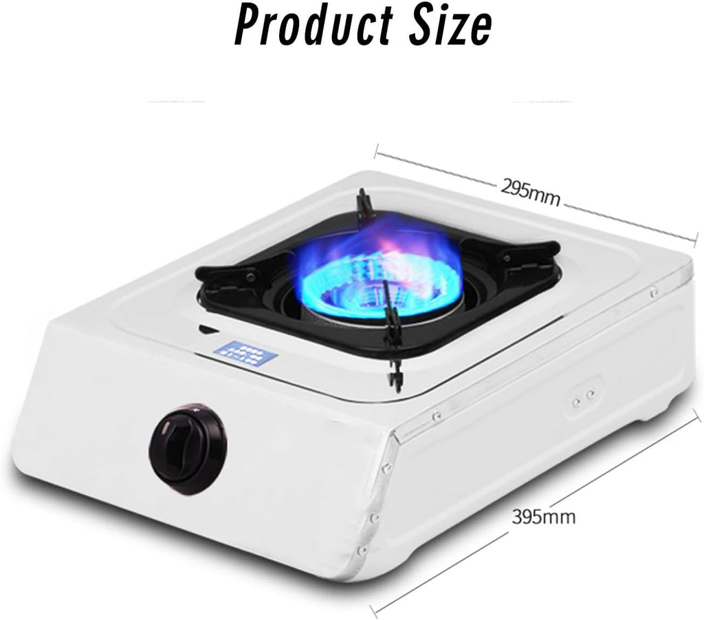 Portable Gas Stove,Cassette Stove,Max 12624.4BTU Single Burner Cassette Stove Piezo-Ceramic Ignition for Home Use Food Stalls and Canteens (Color : LPG)