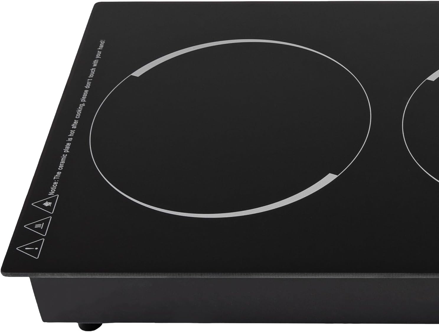 Portable Double Induction Cooktop,2100w Low Noise Induction Cooker 2 Burners With Safety Lock,Built In/Tabletop 9 Temp Settings Countertop Burners For Kitchens, Cabins,Etc