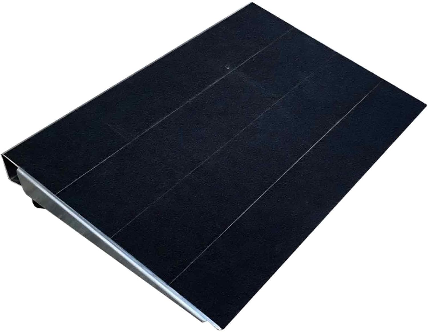30in Threshold Ramp Non-Skid Aluminum, Portable Ramps for Wheelchairs Adjustable 2.4-5.3in Height, Ramp Pad 661Ib Capacity
