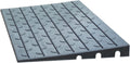 Curb Ramp Rubber 3' Rise Non-Slip Threshold Ramps with 3 Channels Cord Cover for Scooter Sweeping Carts in Doorways
